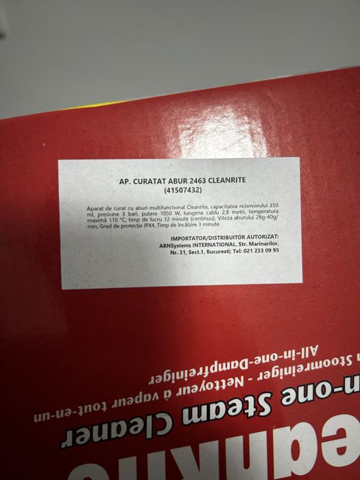 CleanRite aparat de curățat cu aburi – set 10 piese