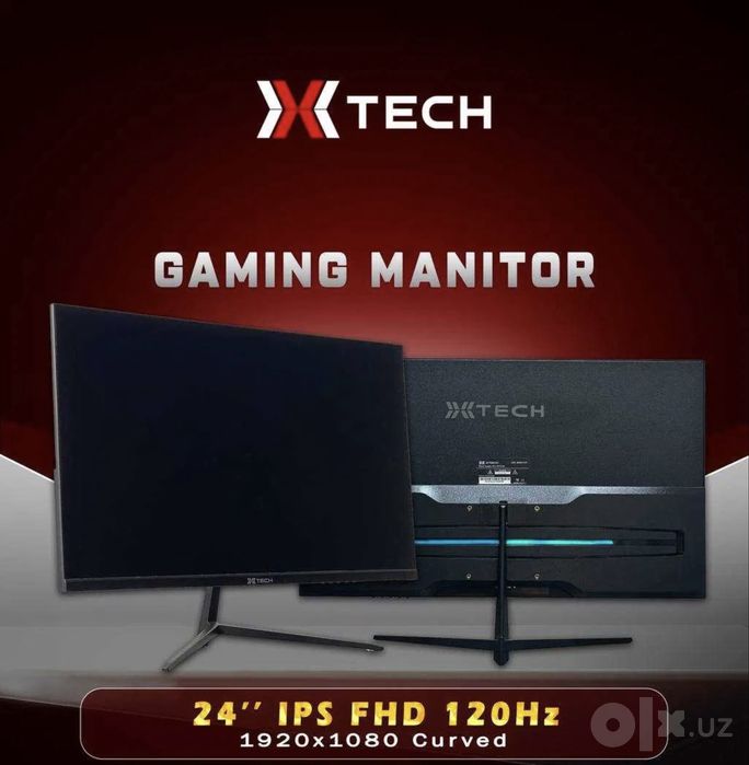 'Монитор XTECH 24' IPS 120 Hz Curved black GAMING MANITOR XTECH