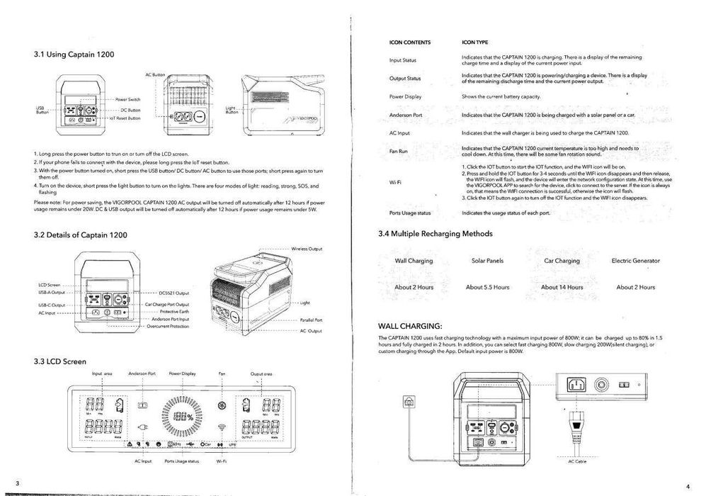 Источник резервного питания  VigorPool Captain 1200.