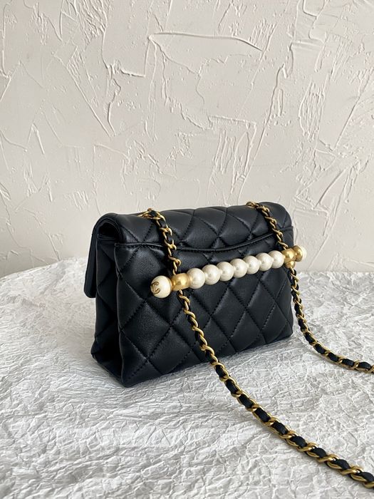 Geanta Chanel pearl flap bag 19cm, Premium