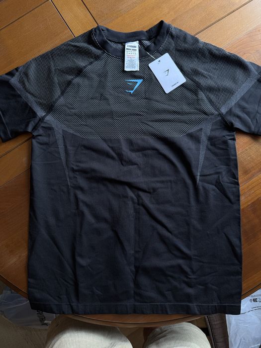 Tricou Gymshark Onyx v5 Negru Albastru M