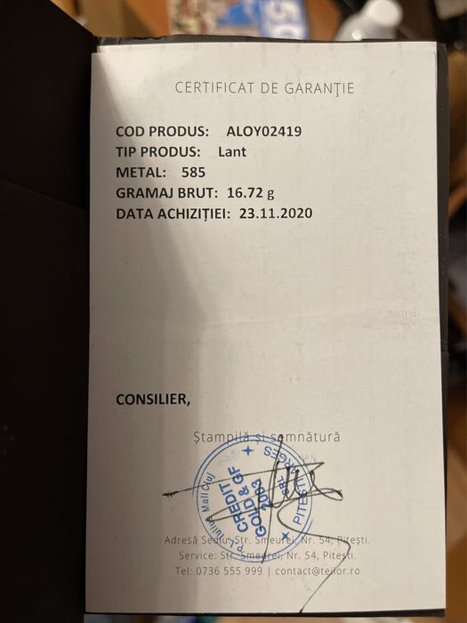 Colier TEILOR aur 3 culori 14k