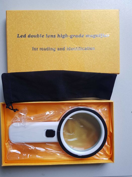 Lupa profesionala marire 30X cu 12 LED-uri. Noua ambalata!