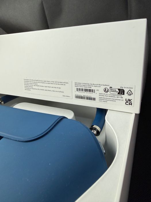 AirPods Max Sky Blue - stare impecabilă (ca noi) - full box original