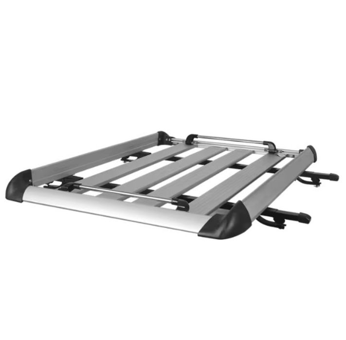 Багажник за покрив Aluminium (127х 96 см) - сребрист 3 размера + греди