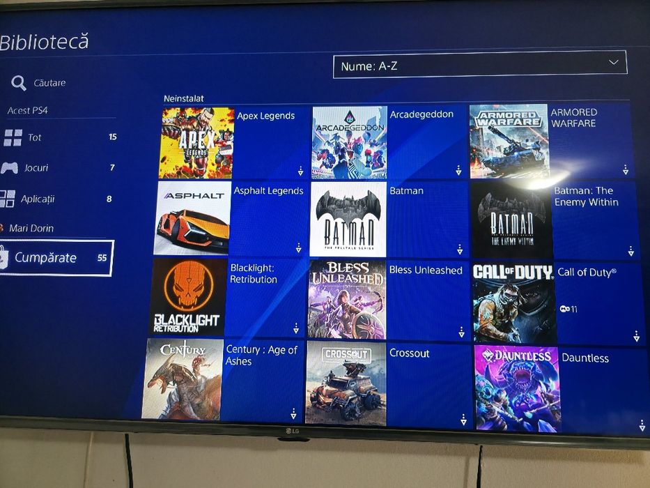 Ps4 Pro Playstation4 Pro + 55 jocuri GTA5-FC26-MINECRAFT