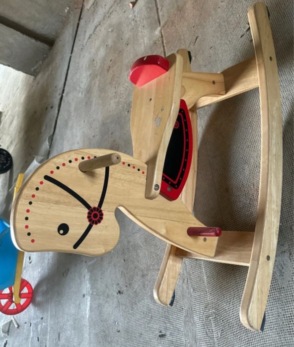 Calut din lemn/balansoar copii