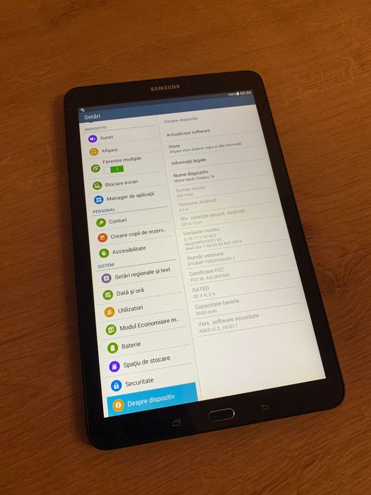 Vand tableta samsung