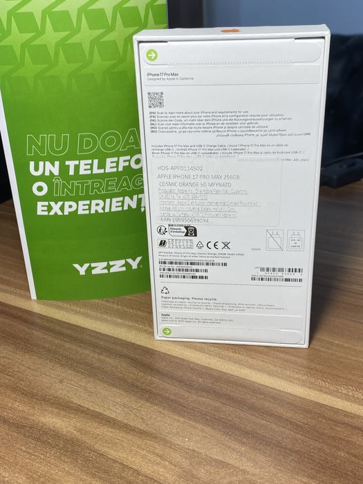 iPhone 17 Pro Max • 256 GB • Cosmic Orange