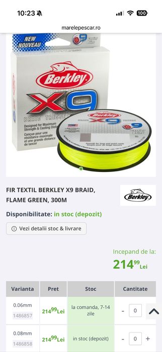 Mulineta Daiwa Exceler LT 2500, IMPECABILĂ