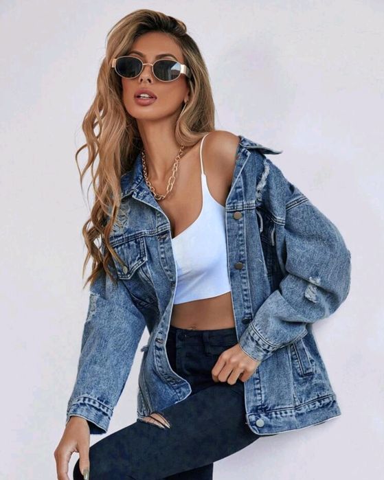 Дънково дълго яке