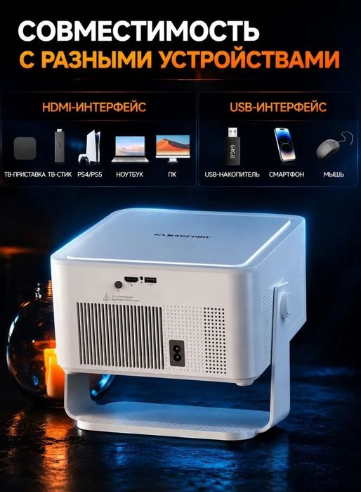 ‼️Смарт Проектор HY450max android.Тайёр холатда+доставка.мр
