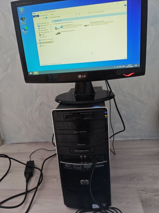 Пк HP  i3  ssd+hdd