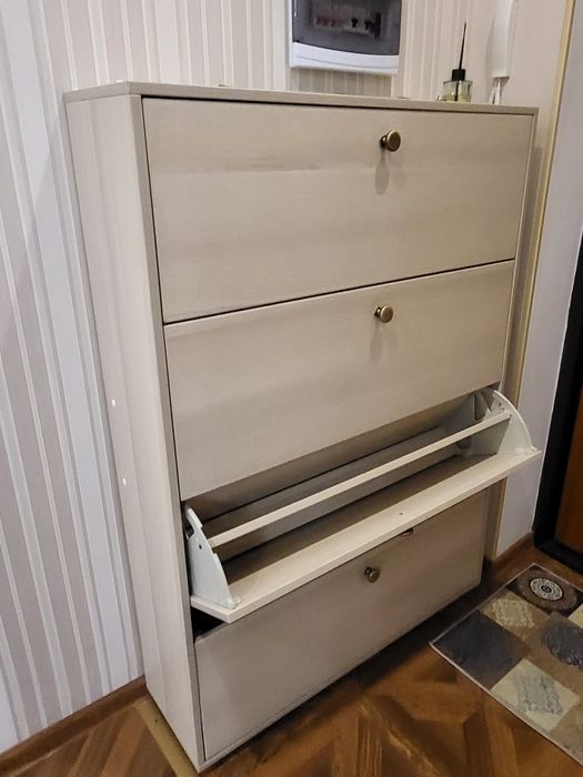 Шкаф для обуви, цвет  бежевый