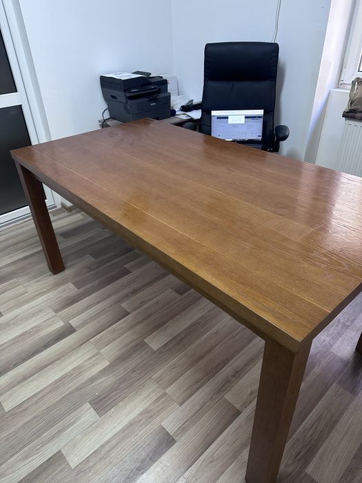 Vand masa furniruita din lemn masiv 210x100