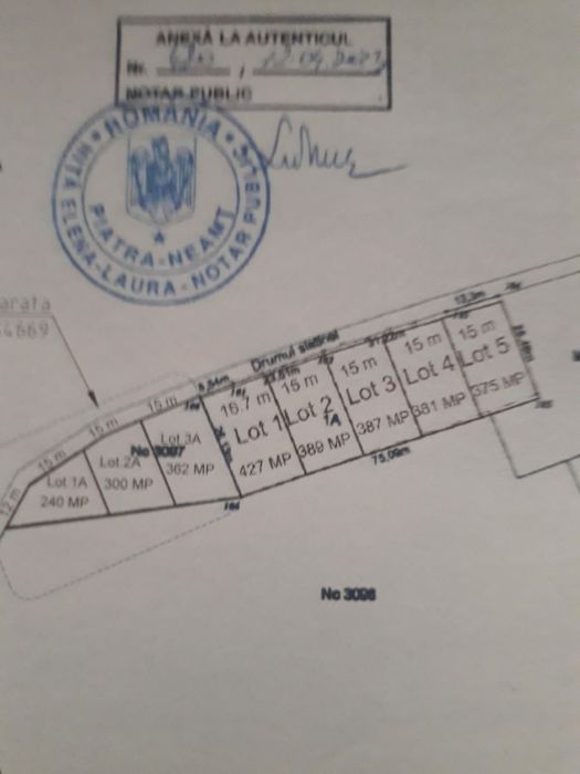 Teren intravilan(loturi),la strada, Tg Neamt,zona superba!