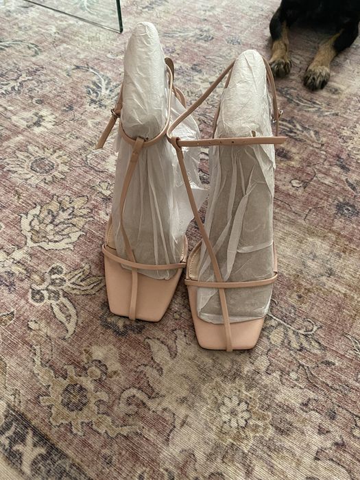 Sandale nude piele Mango Capsule