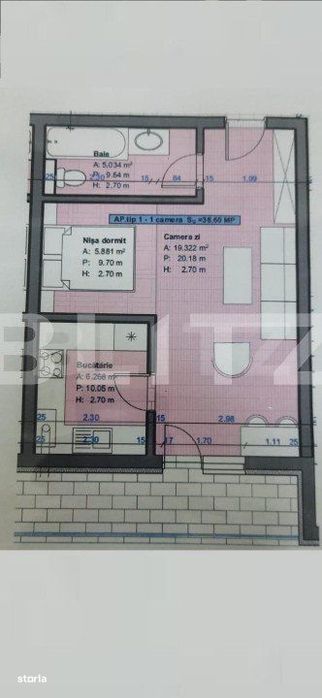 Apartament finisat, 37 mp! Zona strazii Urusagului!