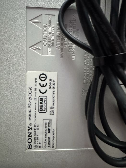 Vand TV sony 24” led
