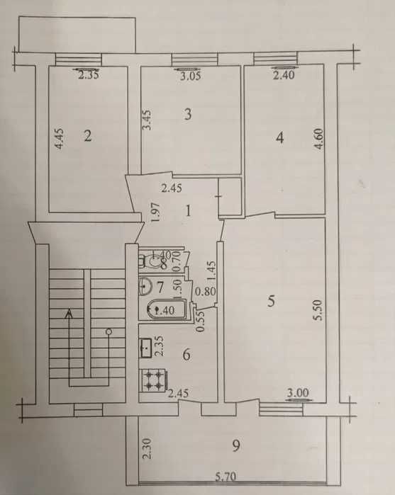 Срочно! Продаю 4+1/5/5 на улице БИЙ 3 минуты до метро