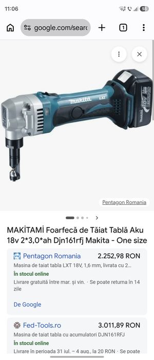 Masină tăiat tablă Makita DJN161