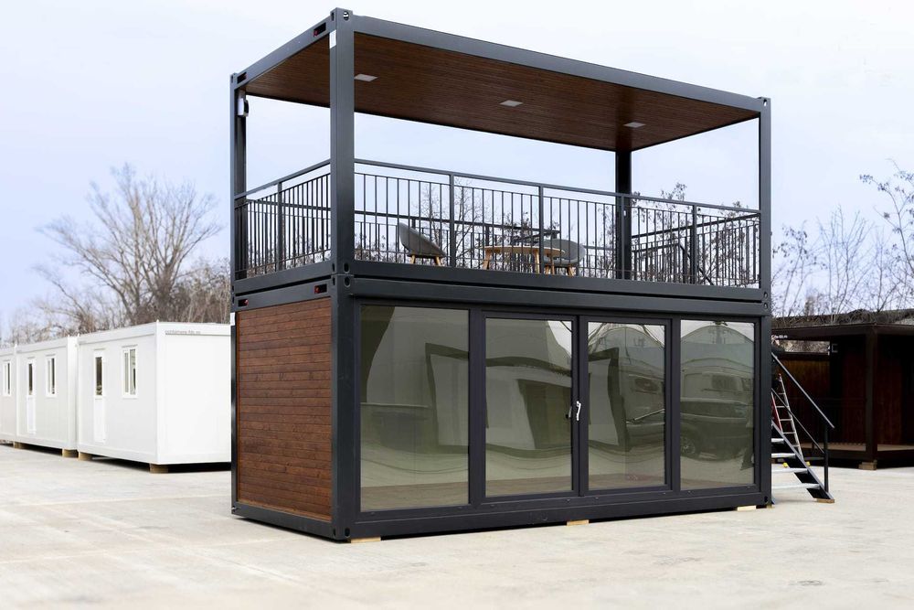 Containere moderne cabine de paza birouri spatii comerciale vitrine