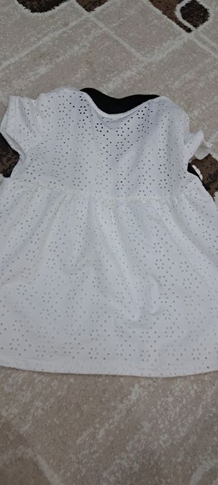 Платье белое р 80-86