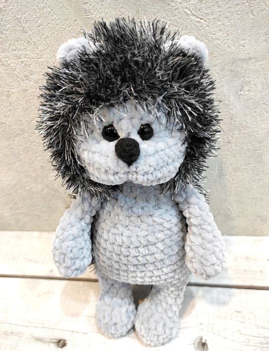 Игрушки вязаные - мишка, ёжик, кукла, бегемот