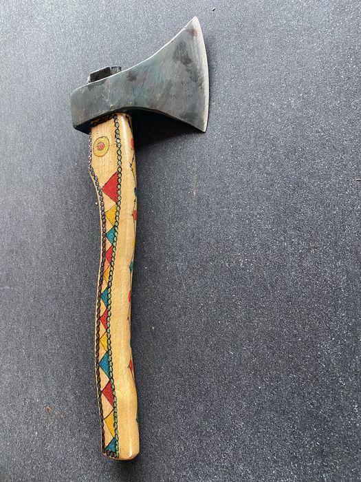 Toporas - Topor manual forjat manual  oțel  foaie de arc