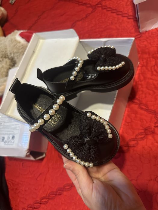 Papuci Fetite Roz, Negri si Albi Marimea 26