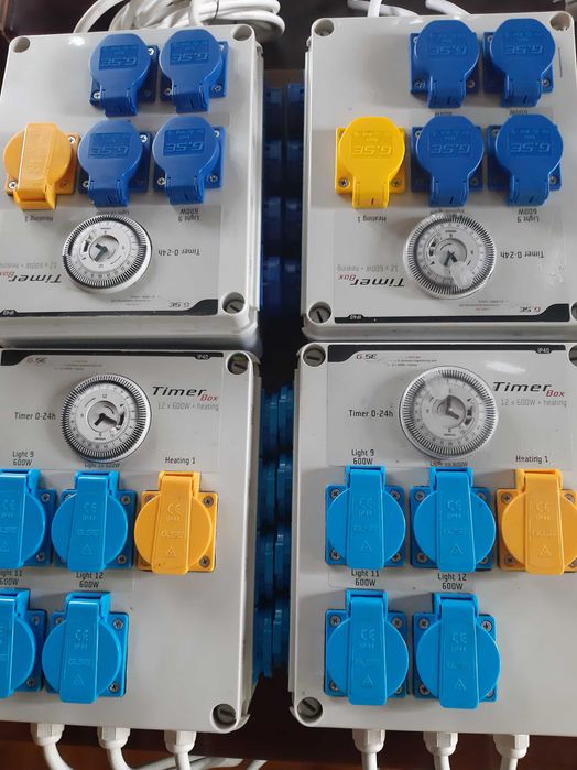 G.S.E. timer box 12x600w + heating
