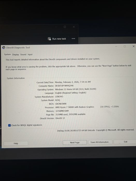 Laptop Lenovo legion 5 pro 16ACH6H 2021 RTX 3070 (piese/reparat)