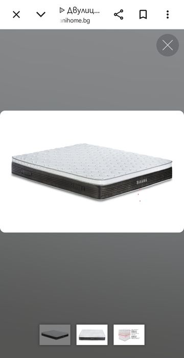 Двулицев матрак Bahama Memory Duo Lux 180х200