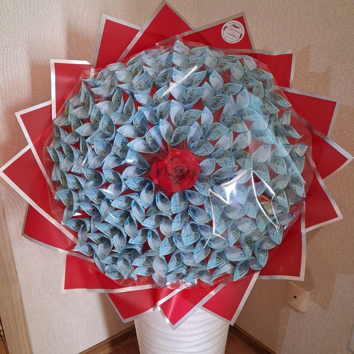 Денежный подарок. Букет из денег