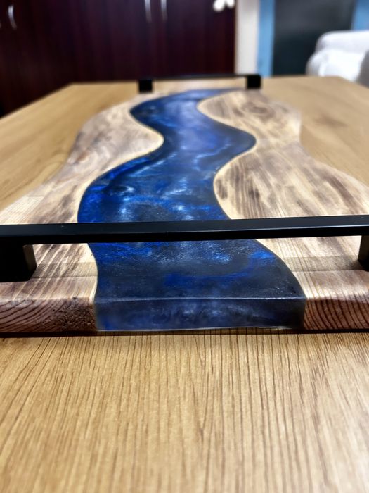 Ръчно изработено плато „Синя река“