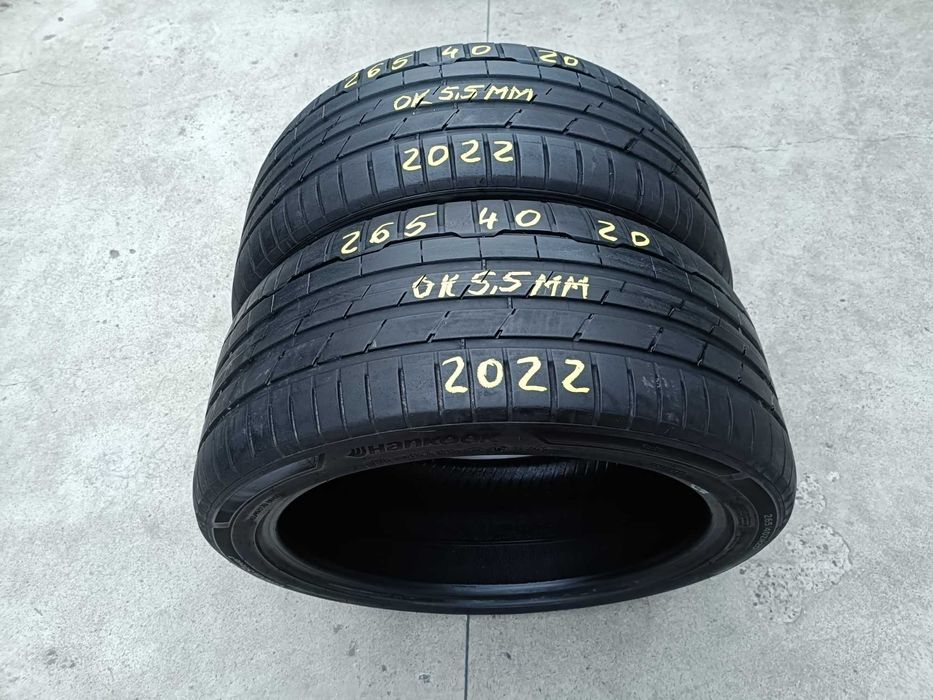 Doua anvelope de vara 265 40 20 hankook ventus S1 Evo 3 dot 2022