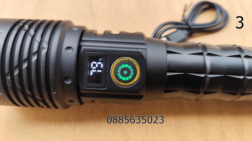 Мощен прожектор P90 POLICE 900000W/ 3 модела /