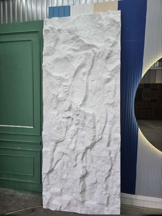 3D панели Скала Бамбуковые панели Гибкий марамор Шпон Лувер Декор