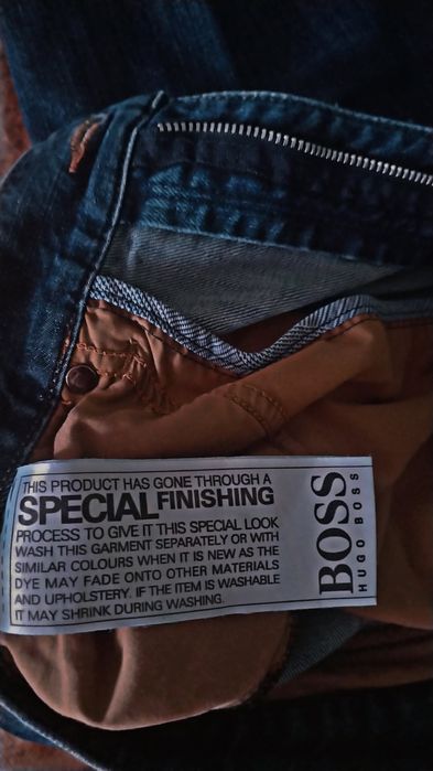 Hugo Boss Men's Jeans  Dark Blue Slim Straight Zip Fly