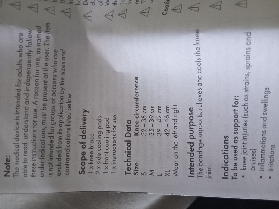 Bandaj pentru articulații genunchiului