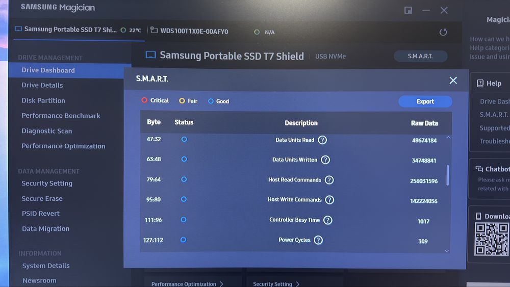 SSD Samsung t7 shield 4tb