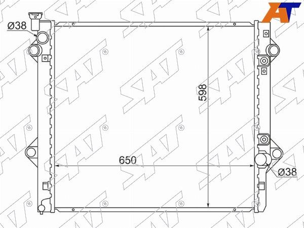 Радиатор Toyota 4runner