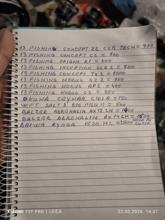 Vând mulinete spining &baicasting Shimano, daiwa,13 fishing