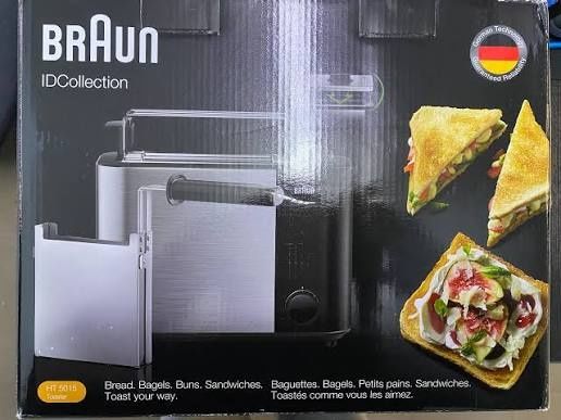 Тостер Braun HT5015BK – качество Braun и стильный дизайн