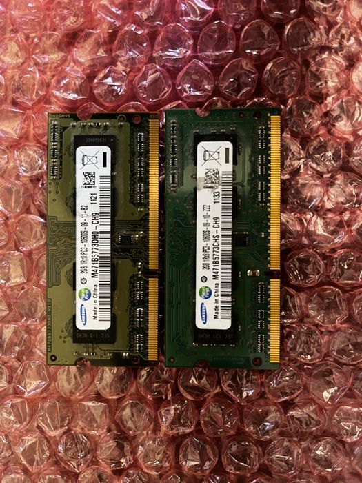 Samsung 4GB Kit памети (2×2GB) DDR3 SO-DIMM PC3-10600S 1333MHz Laptop RAM