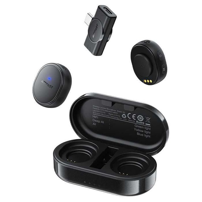 Микрофон Acefast AceSound R3 Dual Magnetic Wireless Mic (Type-C)