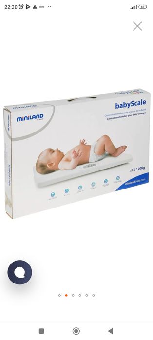 Miniland: Электронные детские весы BabyScale