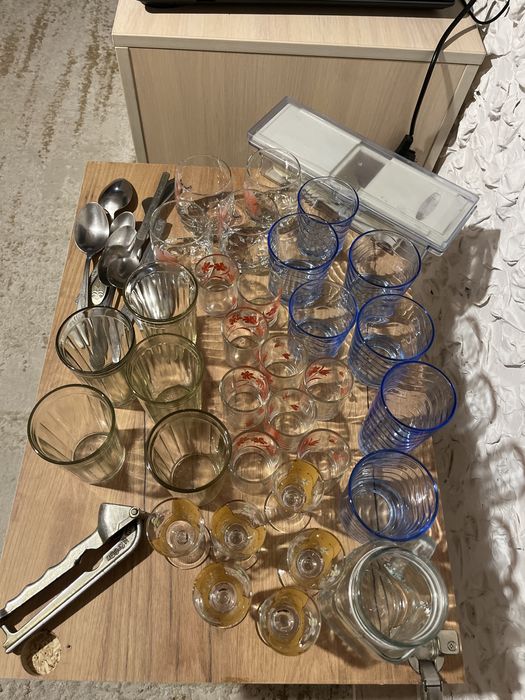 Стаканы стекло,рюмки,стопки.