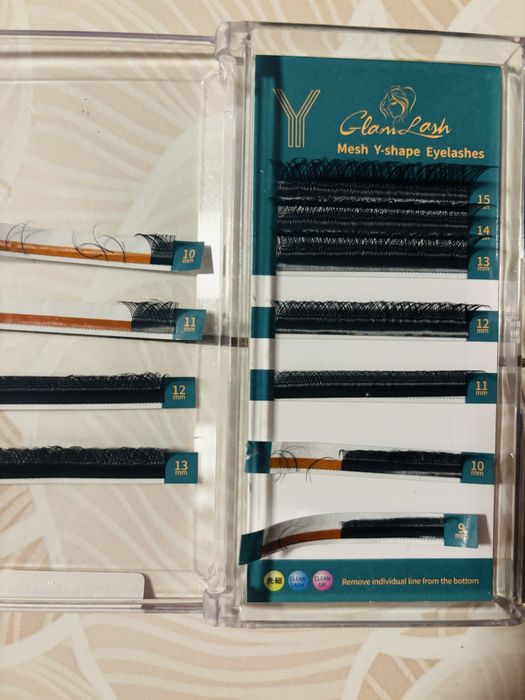 Set gene pentru extensii - diferite mărimi și curburi - parțial folosite