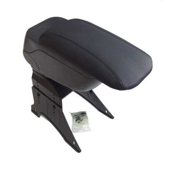 Универсален сгъваем/плъзгащ се подлакътник - Черен с еко кожа.